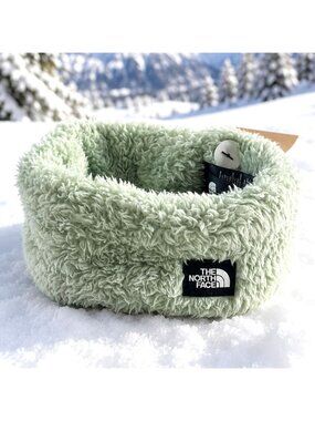 The North Face Kids Medium Suave Oso Earband Misty Sage Green Ski Winter Hat NWT